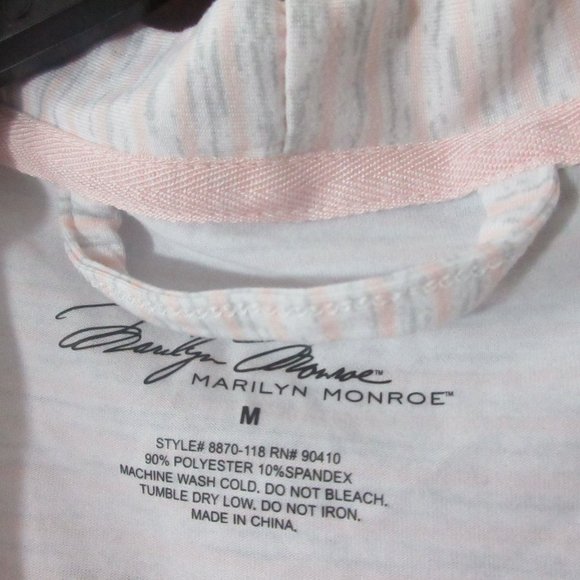 Marlin Monroe Women's robe Heather Pink & gray Length36" MEDIUM - Picture 2 of 7